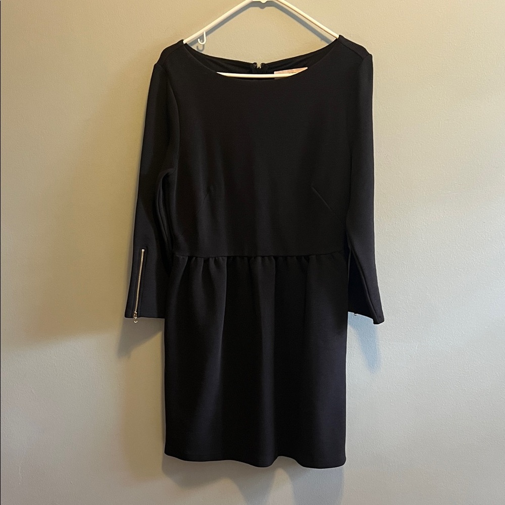 LOFT Black Long Sleeve Dress